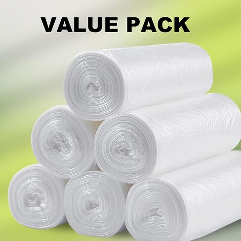 Trash Can Liner - Wholesale 1000 Count Garbage Bags on Perforated Roll 7-10 Gallon Multipurpose for Office Bathrooms Business Home Commercial and Industrial Needs in Saudi Arabia