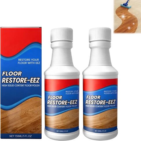 KOSIMI 2PCS Floor Restore Cleaner, Restore & Polishing Cleaner, for Shine Renewal & Protective Layer, Helps Conceal Small Scratches, Quick-Drying Protective Finish in Kuwait