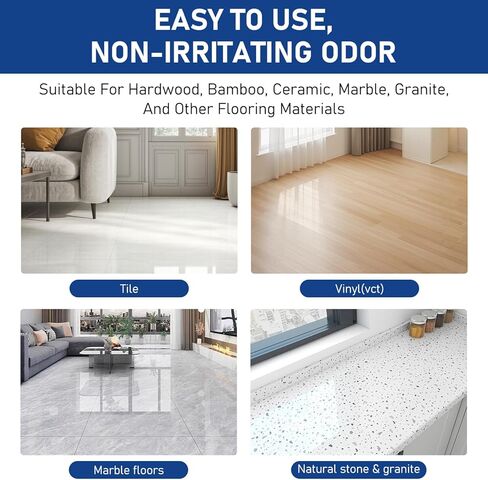 KOSIMI 2PCS Floor Restore Cleaner, Restore & Polishing Cleaner, for Shine Renewal & Protective Layer, Helps Conceal Small Scratches, Quick-Drying Protective Finish in Kuwait