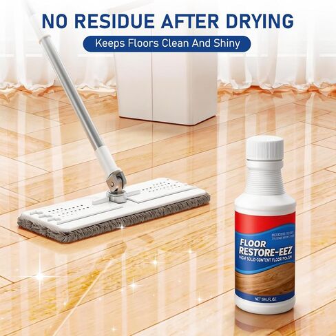 KOSIMI 2PCS Floor Restore Cleaner, Restore & Polishing Cleaner, for Shine Renewal & Protective Layer, Helps Conceal Small Scratches, Quick-Drying Protective Finish in Kuwait