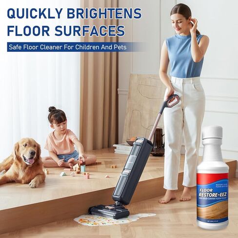 KOSIMI 2PCS Floor Restore Cleaner, Restore & Polishing Cleaner, for Shine Renewal & Protective Layer, Helps Conceal Small Scratches, Quick-Drying Protective Finish in Kuwait