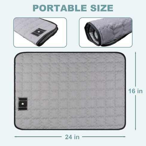 سجادة أرضية للأقدام، سجادة سرير أرضية من القطن الناعم والألياف الفضية تعمل على تحسين صحة النوم، سجادة أرضية لأريكة كرسي السرير (24 × 16 بوصة، رمادي) in Kuwait