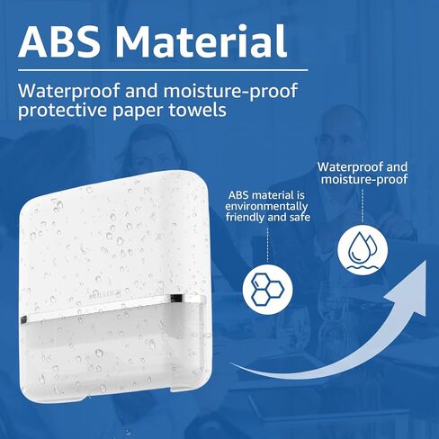 Commercial Paper Towel Holder Dispenser, 400+ Multifold/Trifold/C Fold Hand Towel Dispenser, Wall Mounted Paper Towel Dispenser for Bathroom Tissue Dispenser, Large Capacity in Kuwait