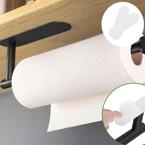 10 Pcs Self Adhesive Strips Paper Towel Holder Adhesive Replacement, Self Adhesive Strips Paper Towel Holder Under Cabinet Adhesive Strip Replacement, 5.7 x 1.7 in in Kuwait