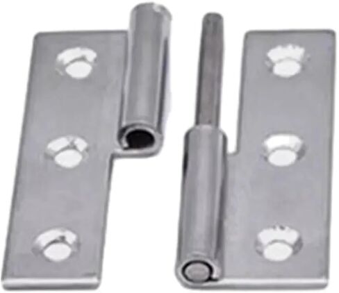 مفصلة من الفولاذ المقاوم للصدأ قابلة للفصل 2/2.5/3 بوصة على شكل علم باب زلة مفصل أثاث قابل للإزالة 1 قطعة (2.5 بوصة يسار) in Kuwait