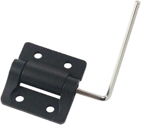 Zinc Alloy Adjustable and Positionable Damping Hinge Suitable for Industrial Equipment 1Pcs(56.6mmX50.5mm-Silver) in Kuwait