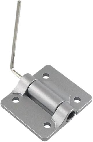 Zinc Alloy Adjustable and Positionable Damping Hinge Suitable for Industrial Equipment 1Pcs(56.6mmX50.5mm-Silver) in Saudi Arabia