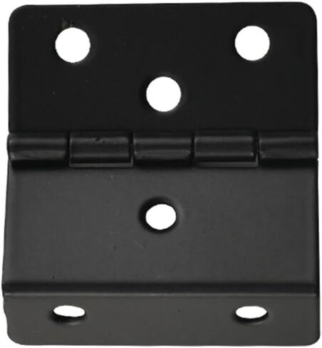Large Antique Iron Tri-Fold Hinges 6 Holes Right Angle Suitable for 18mm Board 43mm 1Pcs(Black) in Saudi Arabia