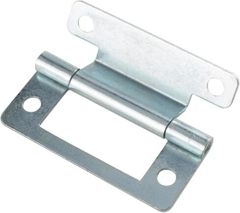Metal Flush Hinge W/Screws Fixing Buckle 50 * 23 * 10mm Zinc Heavy Duty Furniture Door Cabinet Wood Drawer 2Pcs in Kuwait