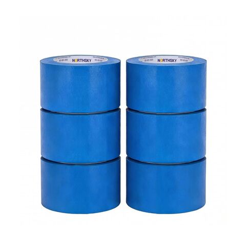 NORTHSKY 6 Rolls Painters Tape, 3" x 60 yds, Blue, Masking Tape, Paint Tape for Multi-Purpose, Painting, Labeling, DIY Crafts Arts, Decoration (360 Total Yards) in Kuwait