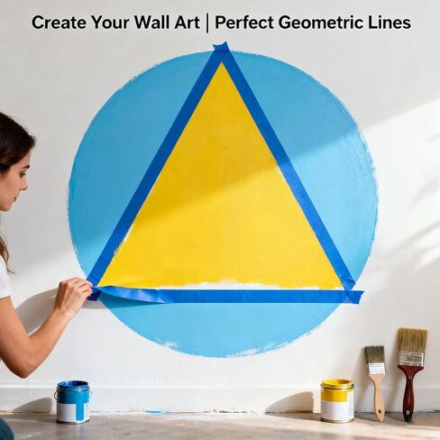 Nyuemystory 54 Rolls Bulk Blue Painters Tape 1 Inch, Blue Masking Painter’s 0.95 in x 55 Yards Each, Crepe Paper Medium Adhesion for Wall Painting, DIY Crafts, Home Projects, Short Term Use in Kuwait