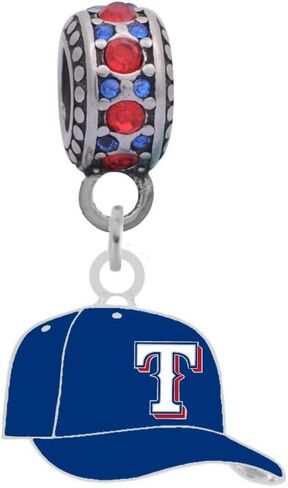 Texas Rangers Cap CharmCompatible With Pandora Style Bracelets. Can also be worn as a necklace (Included.) in Kuwait