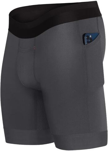 All Citizens Mens Compression Shorts - Two Waterproof Pockets, Moisture Wicking & Quick Drying Fabric, Performance Baselayer in Saudi Arabia