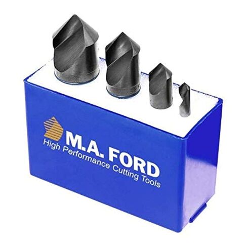 M.A. Ford 64100003 90° HSS Unfluted Countersink 4 Piece Set, 64011 in Kuwait