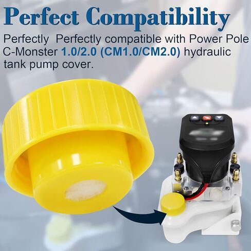 استبدال غطاء خزان المضخة لخزان خزان السوائل الهيدروليكي لعمود الطاقة، متوافق مع مضخة عمود الطاقة، لمضخة C-Monster 1.0/2.0 (CM1.0/CM2.0) in Kuwait