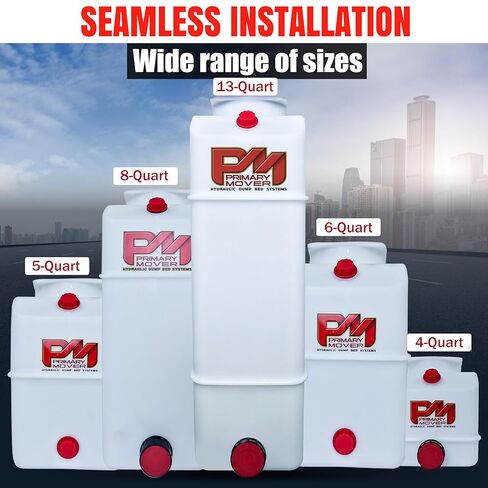 خزان استبدال هيدروليكي بولي سعة 6 لتر - خزان بولي وخزان زيت هيدروليكي لوحدات الطاقة والشاحنات القلابة والمقطورات والمركبات الترفيهية والقوارب in Kuwait