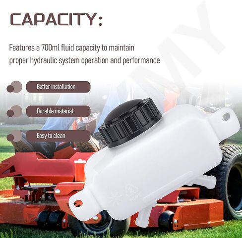 71354 Hydraulic Tank, 700ml, Compatible with Hydro Gear and Gravely Lawn Mower in Kuwait