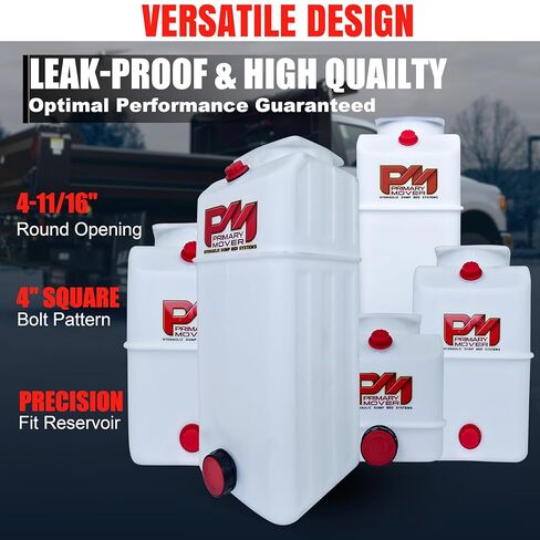 خزان استبدال هيدروليكي بولي سعة 4 لتر - خزان بولي وخزان الزيت الهيدروليكي لوحدات الطاقة والشاحنات القلابة والمقطورات والمركبات الترفيهية والقوارب in Kuwait