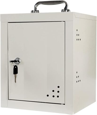Cell Phone Safe Mobile Phone Storage Box Stainless Steel with Handle Clear Cell Phones Storage Cabinet Pocket Chart for Office Classroom (48(42 * 21 * 54Cm)) in Saudi Arabia