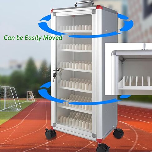 Classroom Phone Storage Jail, Durable Aluminum Alloy Lockable Cabinet with Wheels, Secure Cell Phone Organizer for Schools, Rugged and Portable in Saudi Arabia