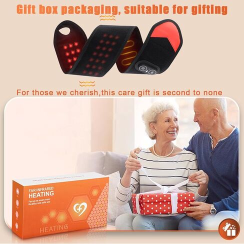 العلاج بالضوء الأحمر للمعصم، جهاز دعم نفق الرسغ مع اهتزاز حراري، مدلك المعصم مع 36 مصباح LED 660 نانومتر/850 نانومتر، لفافة وسادة تسخين لاسلكية، 3000 مللي أمبير قابلة لإعادة الشحن لراحة اليد والاسترخاء اليومي in Kuwait