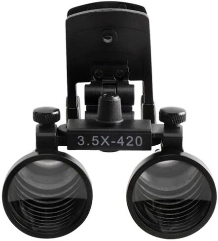 3.5X420mm Magnifier Binocular Plastic Clip Loupes 280mm-380mm w/Clip-on DY-110 in Saudi Arabia