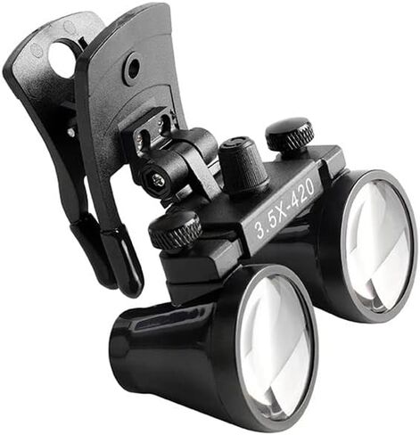 3.5X420mm Magnifier Binocular Plastic Clip Loupes 280mm-380mm w/Clip-on DY-110 in Saudi Arabia