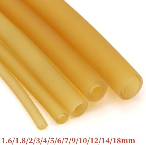 خراطيم مطاطية ناعمة 2 مم 3 مم 4 مم 5 مم 6 مم 7 مم 9 مم 10 مم 12 مم 14 مم 17 مم 18 مم ID x OD أنبوب مرن عالي المرونة مطاط طبيعي من اللاتكس الصناعي (ID 14 مم x OD 18 مم) in Kuwait
