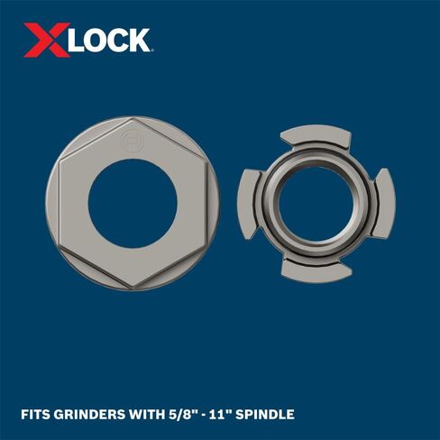 محول عجلة الأسلاك BOSCH WGX0100 X-LOCK لمطاحن زاوية 5/8 بوصة - 11، يتيح تغييرات أسرع في ملحقات X-LOCK بدون أدوات in Kuwait