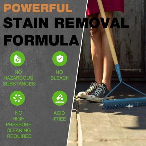 Concrete Oil Stain Remover (7.1 OZ) – Waterless Oil Stain Cleaner for Concrete – for Driveway, Garage, Basement, and Walkway Surfaces – Up to 20 sq. ft. in Kuwait