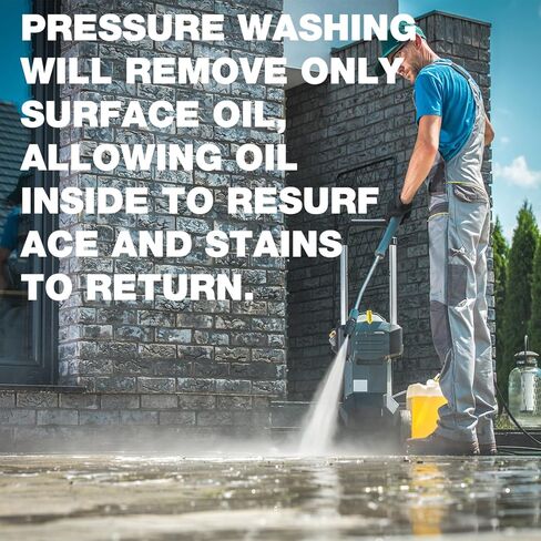 Concrete Oil Stain Remover (7.1 OZ) – Waterless Oil Stain Cleaner for Concrete – for Driveway, Garage, Basement, and Walkway Surfaces – Up to 20 sq. ft. in Kuwait