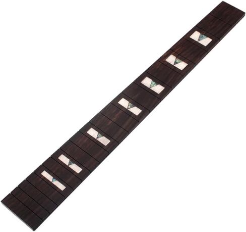 UPKOCH Solid Guitar Fingerboard with Shell Inlaid Surround for Fret Acoustic Guitars Durable and Decorative Neck Fretboard Accessory for DIY Projects in Saudi Arabia