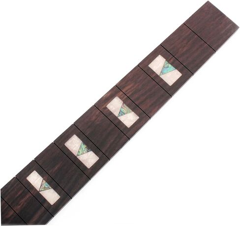 UPKOCH Solid Guitar Fingerboard with Shell Inlaid Surround for Fret Acoustic Guitars Durable and Decorative Neck Fretboard Accessory for DIY Projects in Saudi Arabia
