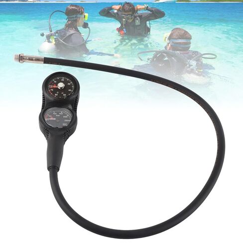 Diving Equipment with 2 Gauges Pressure Gauge, Digital Depth Display, and Luminous Dial for Clear Reading in Dark Water, Includes Quality Materials, in Kuwait
