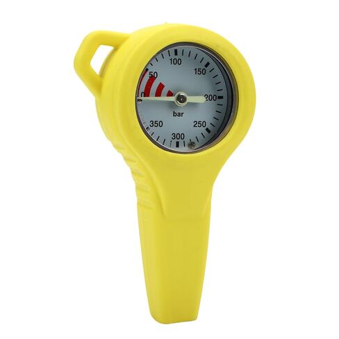 Keenso Pressure Gauges, HighQuality Steel Copper Digital Diving Pressure Meter for Accurate Reading and Luminous Design in Dark Environments (Yellow) in Saudi Arabia