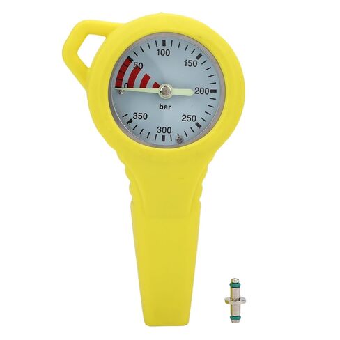Keenso Pressure Gauges, HighQuality Steel Copper Digital Diving Pressure Meter for Accurate Reading and Luminous Design in Dark Environments (Yellow) in Saudi Arabia