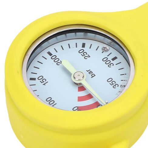 Keenso Pressure Gauges, HighQuality Steel Copper Digital Diving Pressure Meter for Accurate Reading and Luminous Design in Dark Environments (Yellow) in Saudi Arabia