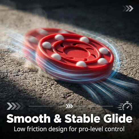 Street Roller Hockey Pucks - Outdoor Hockey Street Pucks with Rollers - Street，Roller and DEK Hockey-6 Packs + Single Pucks(Red - 1 Count) in Kuwait