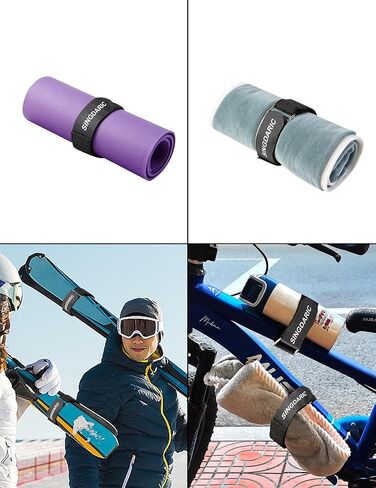 Bike Rack Straps, 4-Pack, Adjustable Bike Wheel Stabilizer Straps(26’’x1.5’’), Non-Slip Fixed Bike Wheel, Suitable for Camping Equipment, Yoga Mats, Binding Sport Bottle Bicycles, Curtains in Kuwait