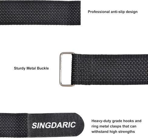 Bike Rack Straps, 4-Pack, Adjustable Bike Wheel Stabilizer Straps(26’’x1.5’’), Non-Slip Fixed Bike Wheel, Suitable for Camping Equipment, Yoga Mats, Binding Sport Bottle Bicycles, Curtains in Kuwait