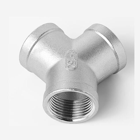 Ball valve,three-way ball valve,304 Stainless Steel Y-way Internal Thread Tee Internal Thread Three-way Interface，1/4" 3/8" 1/2" 3/4" 1" 2" Stainless Steel Adapter Water Pipe Fitting(Size:DN20) in Saudi Arabia