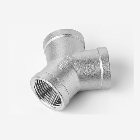 Ball valve,three-way ball valve,304 Stainless Steel Y-way Internal Thread Tee Internal Thread Three-way Interface，1/4" 3/8" 1/2" 3/4" 1" 2" Stainless Steel Adapter Water Pipe Fitting(Size:DN20) in Saudi Arabia