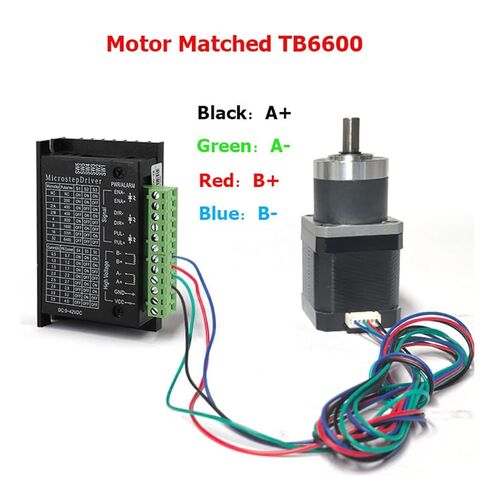 1pcs Nema17 Small Planetary Reduction Stepper Motor Integrated High Tq Reducer Gearbox Matched TB6600 Drive(42HS40,PG19 (Ratio 19)) in Saudi Arabia