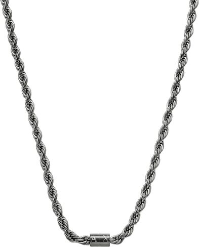 Armani Exchange Men's Gold-Tone Stainless Steel Pendant Necklace (Model: AXG0136710) in Saudi Arabia