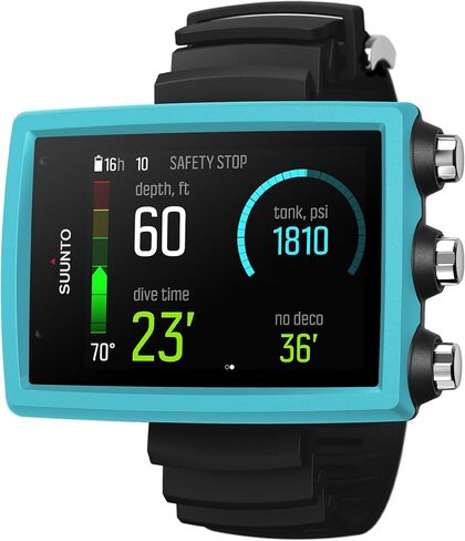 كمبيوتر معصم SUUNTO Eon Core مع USB، كمبيوتر غوص مدمج مع شاشة سطوع، سهل القراءة في الظلام تحت الماء، عمر بطارية طويل، ليموني in Saudi Arabia