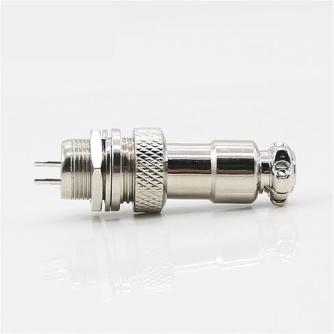Air Outlet Connector Copper Plating Silver GX20 2.3.4.5.6.7.8.9.10.12.14.15core 1Pcs(2 pin) in Saudi Arabia