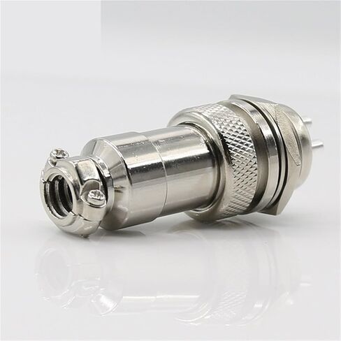 Air Outlet Connector Copper Plating Silver GX20 2.3.4.5.6.7.8.9.10.12.14.15core 1Pcs(2 pin) in Saudi Arabia