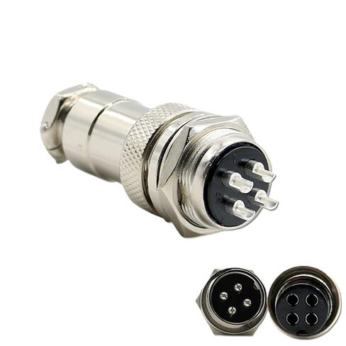 Air Outlet Connector Copper Plating Silver GX20 2.3.4.5.6.7.8.9.10.12.14.15core 1Pcs(2 pin) in Kuwait