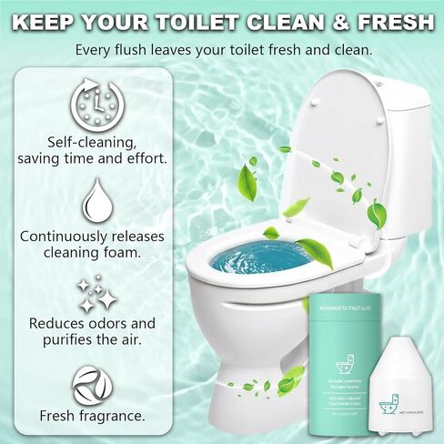 منظف ​​المراحيض الآلي من كونال، منظف المراحيض كلين برو، منظفات المراحيض، رائحة منعشة تدوم طويلاً، تعمل على تحسين النظافة بشكل فعال وعطر دائم مناسب للحمامات والمراحيض in Kuwait