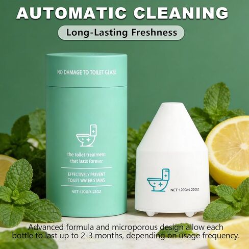منظف ​​المراحيض الآلي من كونال، منظف المراحيض كلين برو، منظفات المراحيض، رائحة منعشة تدوم طويلاً، تعمل على تحسين النظافة بشكل فعال وعطر دائم مناسب للحمامات والمراحيض in Kuwait